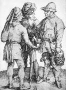 Albrecht Durer Three Peasants in Conversation oil